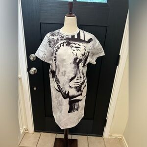 Black and white tiger shark teeth faith connexion dress